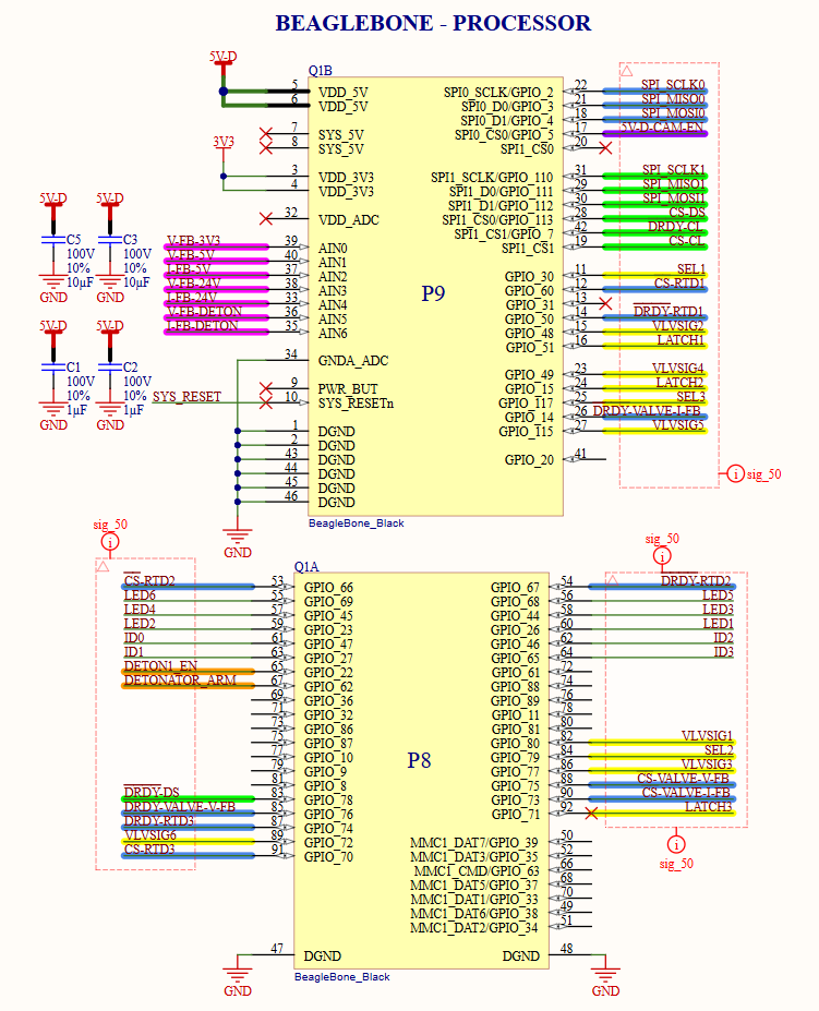 Inherited Vespula BeagleBone pinout